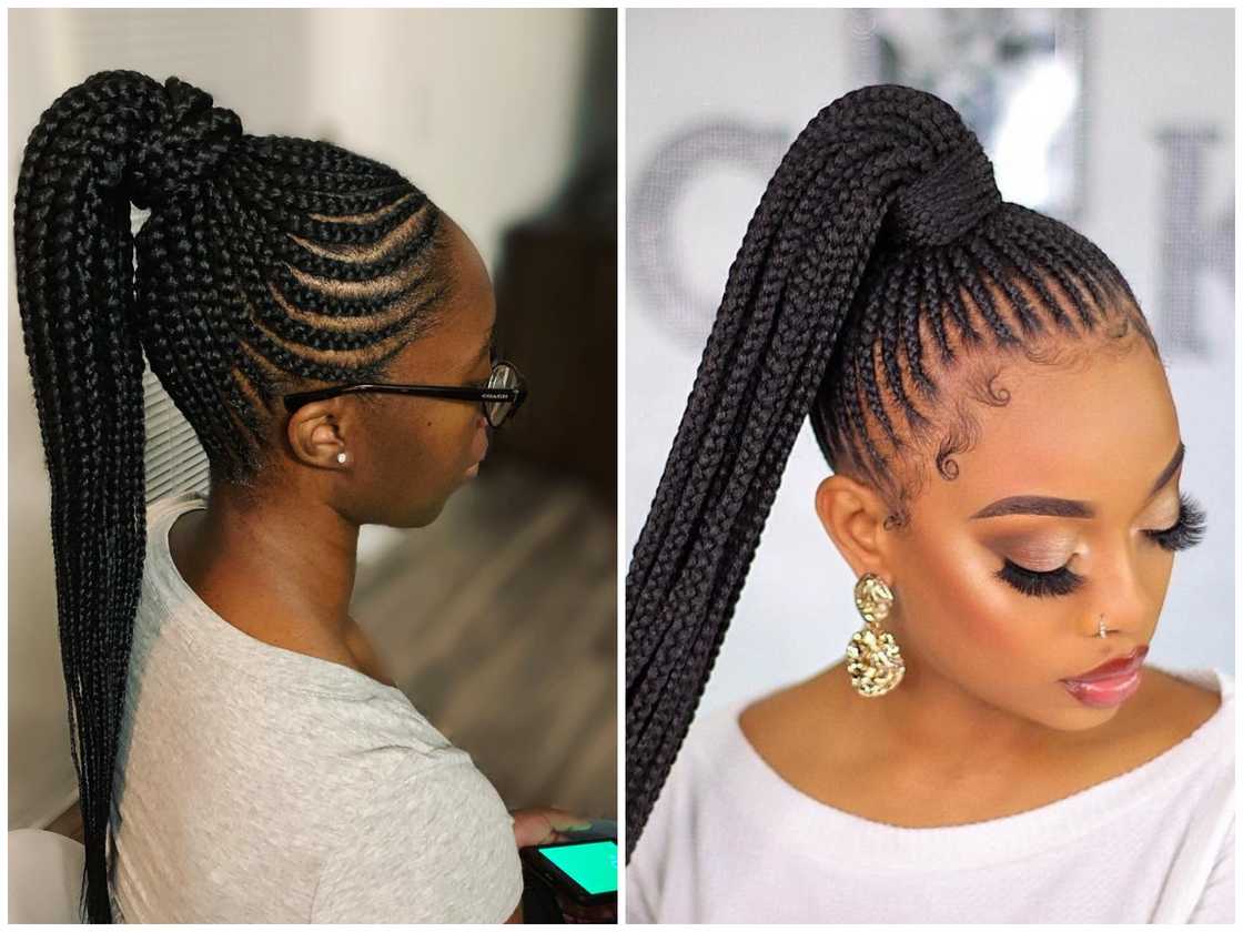 Braided ponytail Braided ponytail