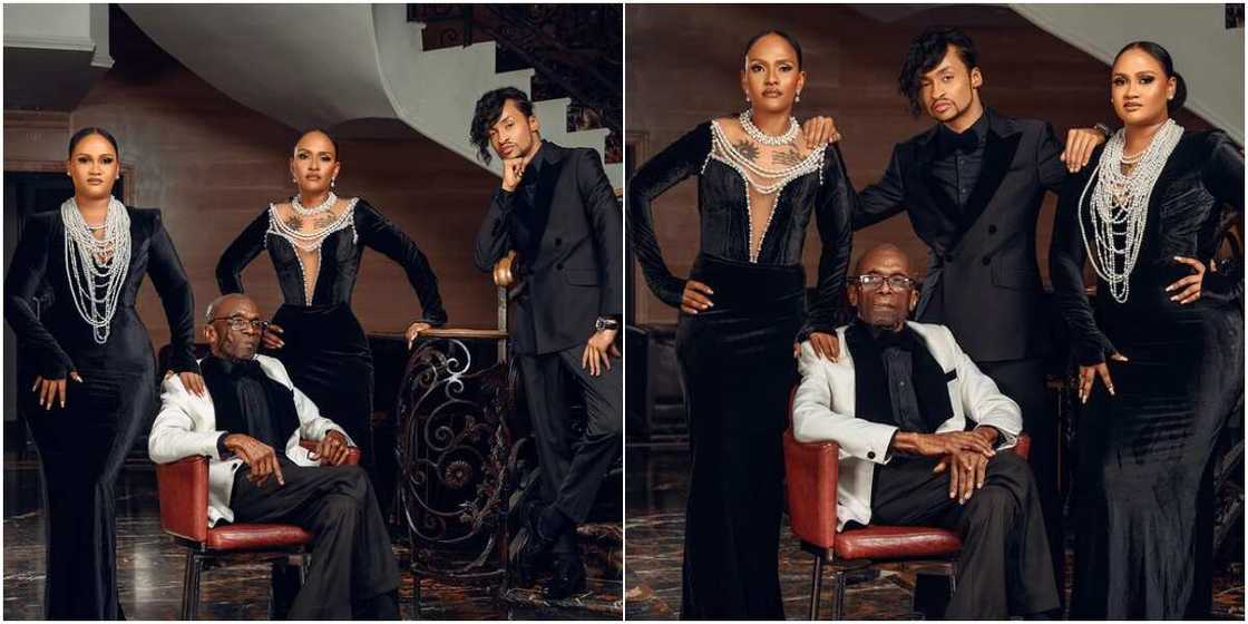 Denrele Edun and his family Denrele Edun and his family