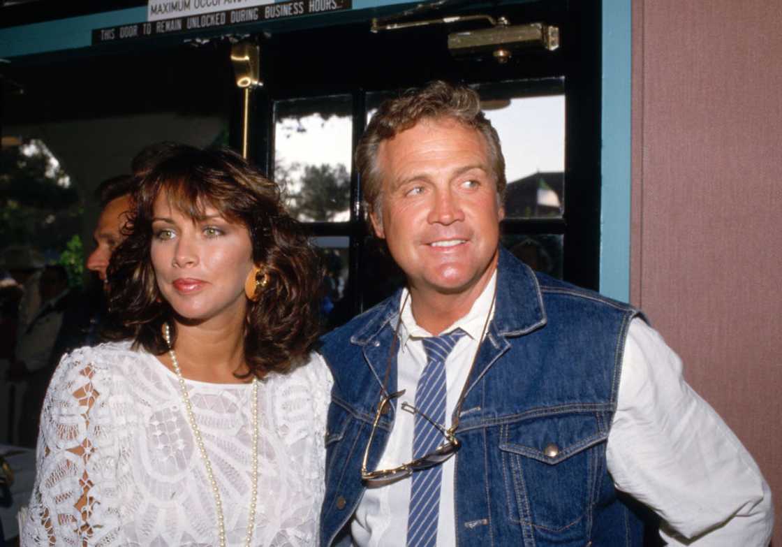 Lee Majors and Karen Velez in Los Angeles, California. Lee Majors and Karen Velez in Los Angeles, California.