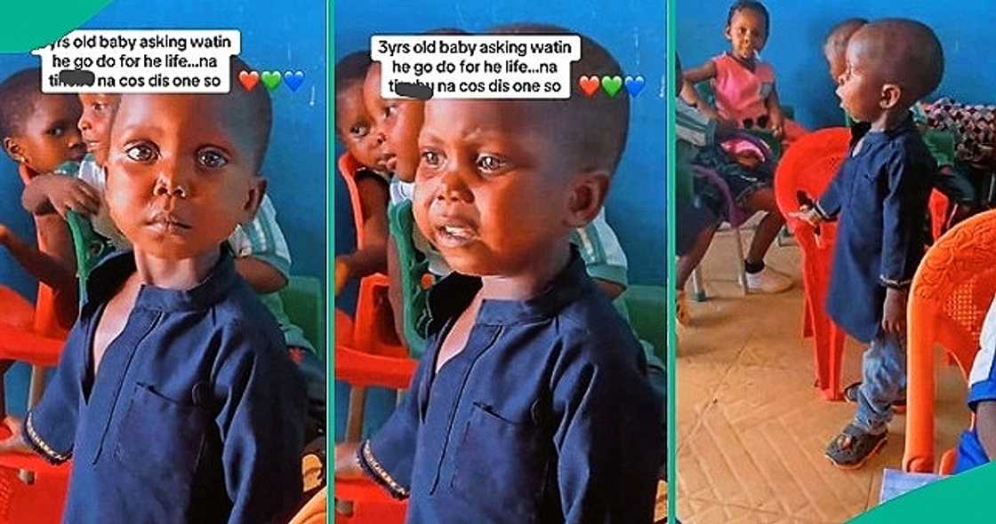 Little boy questions himself about life Little boy questions himself about life