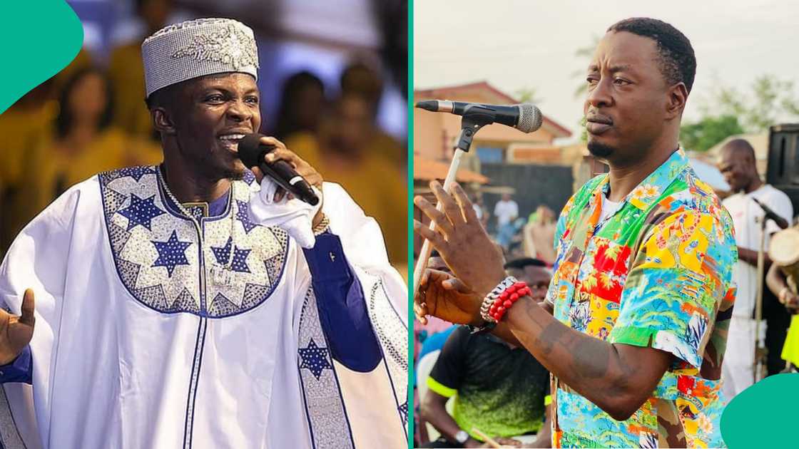 Gospel singer Testimony Jaga seemingly throws shades at Fuji star Taye Currency. Gospel singer Testimony Jaga seemingly throws shades at Fuji star Taye Currency.