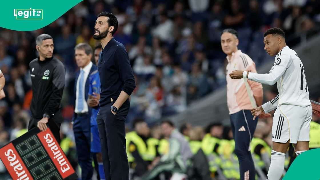 Kylian Mbappe, Real Madrid, Alvaro Arbeloa, Real Oviedo, Football, Spain. Kylian Mbappe, Real Madrid, Alvaro Arbeloa, Real Oviedo, Football, Spain.