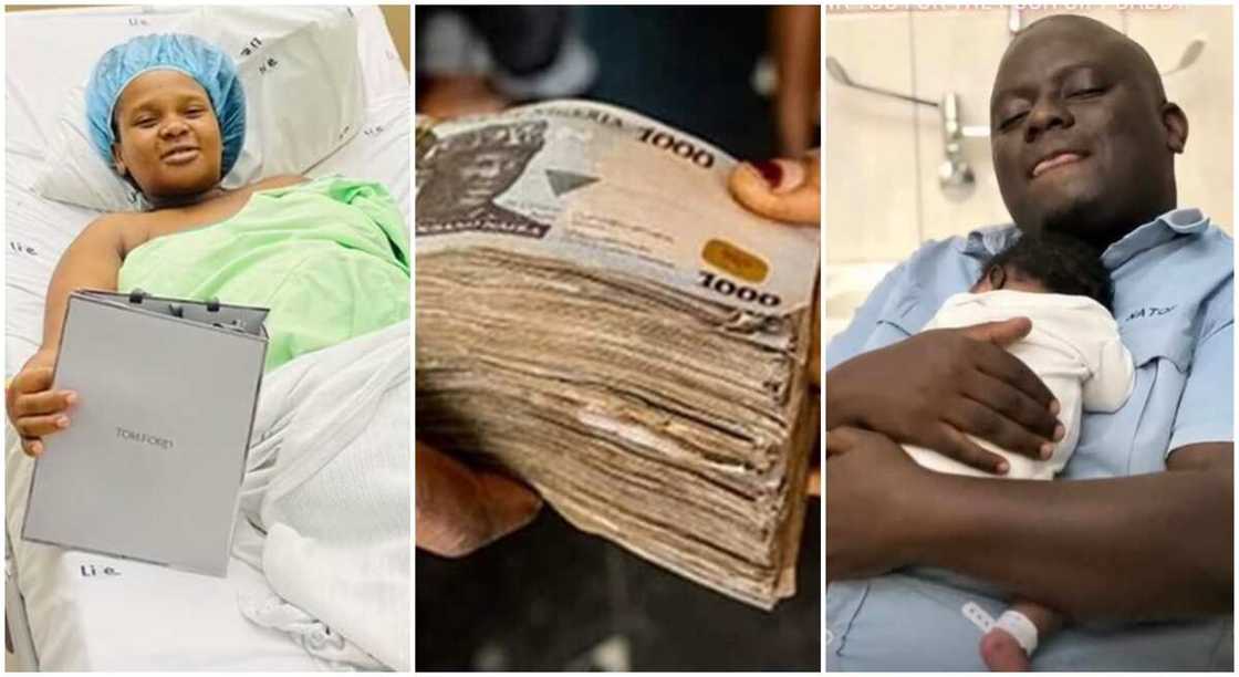 Photos of a mum who just gave birth and her push gift Photos of a mum who just gave birth and her push gift