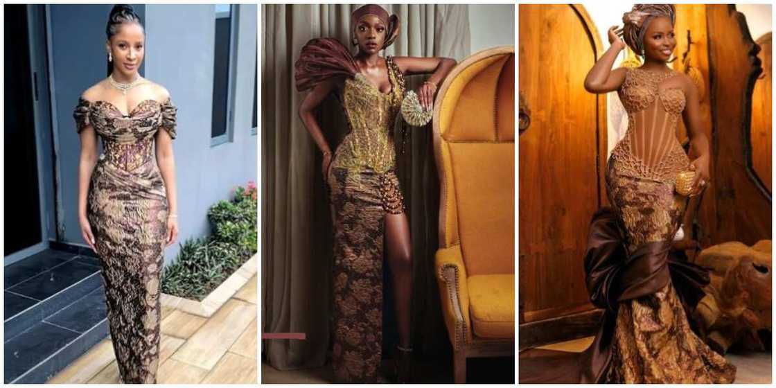 Photos of Nigerian celebrities.