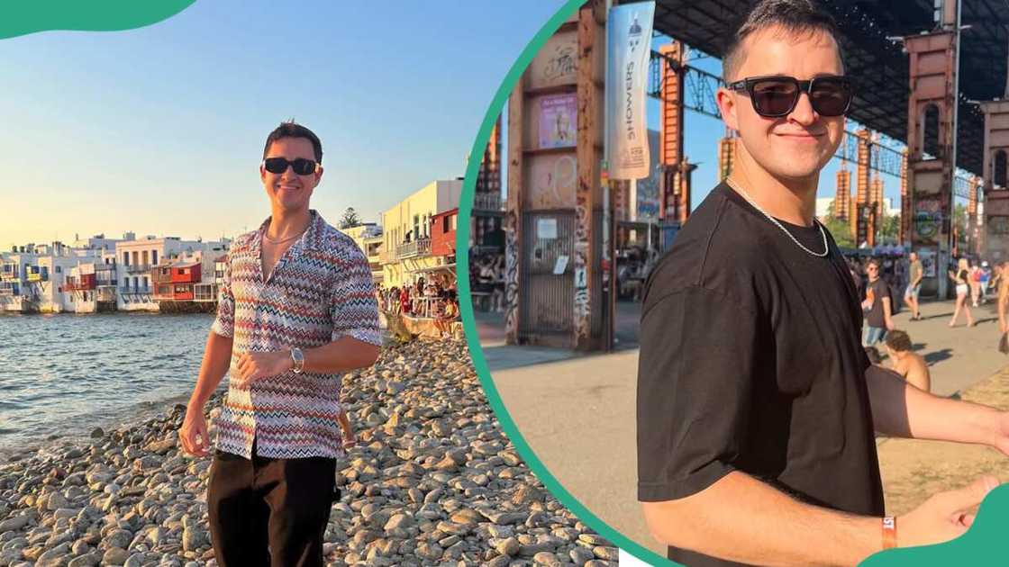 John Summit at a beach and at a shopping center John Summit at a beach and at a shopping center