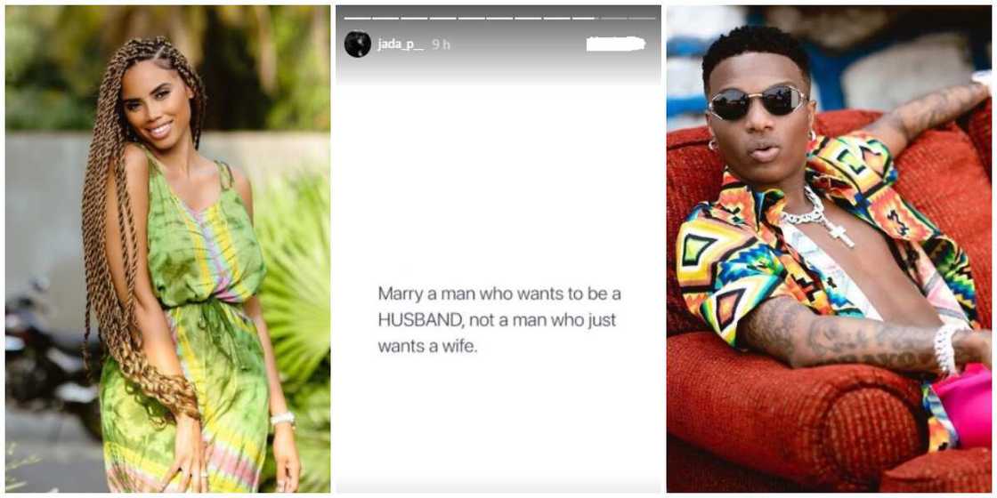 Photos of Wizkid's manager/baby mama Jada P and the singer. Photos of Wizkid's manager/baby mama Jada P and the singer.