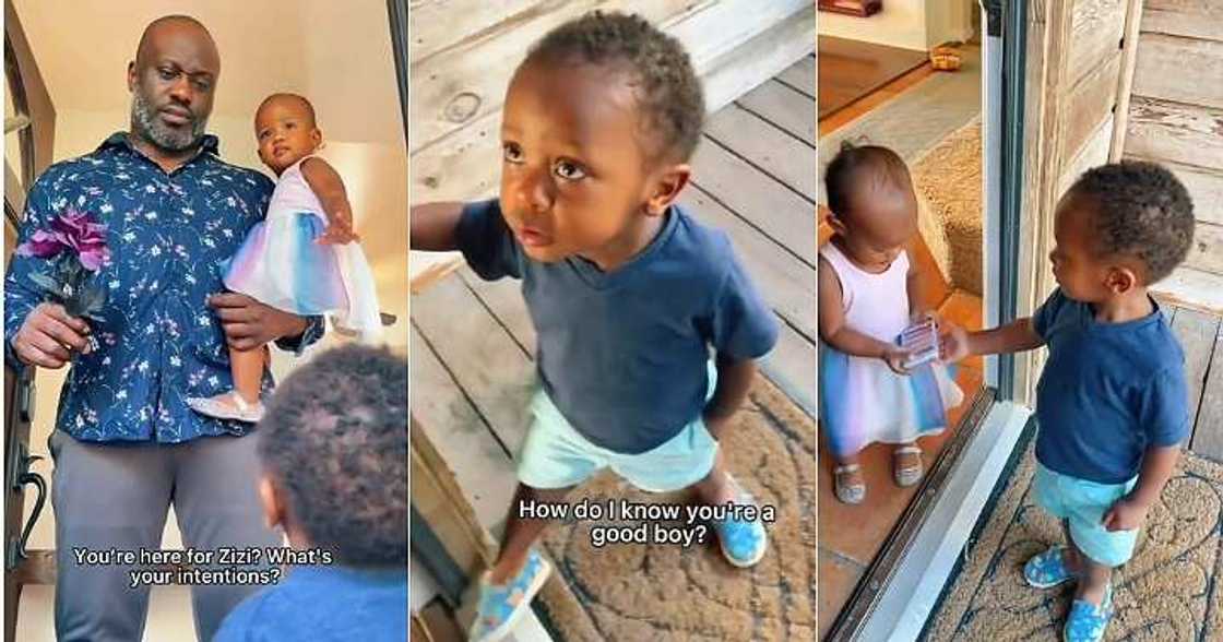 Little boy, girlfriend for dinner, seeks permission Little boy, girlfriend for dinner, seeks permission