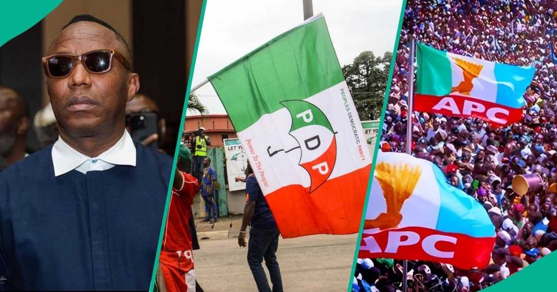 Omoyele Sowore criticises APC and PDP members after a Canadian court labels them linked to terrorism. Omoyele Sowore criticises APC and PDP members after a Canadian court labels them linked to terrorism.