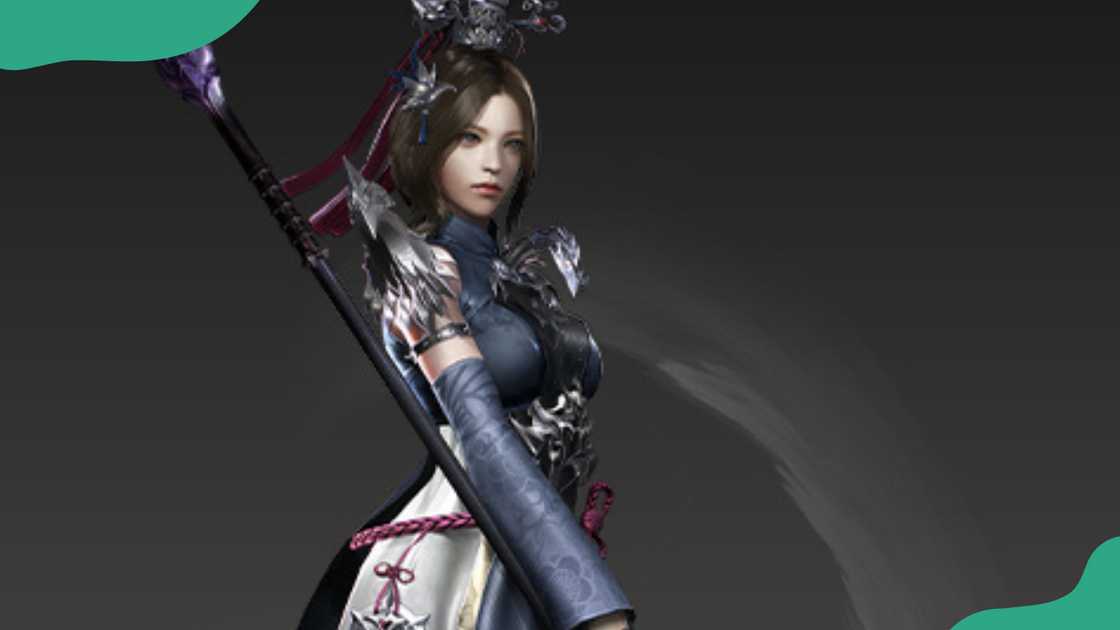 Glaivier holding a long spear. Glaivier holding a long spear.