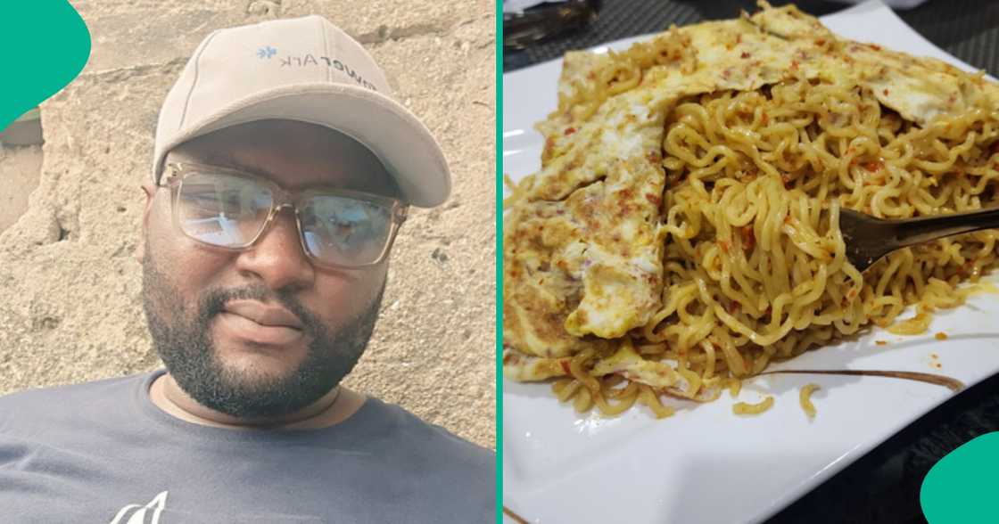 Man who cooked noodles in wife's absence shares outcome, begs God about his marriage not crashing