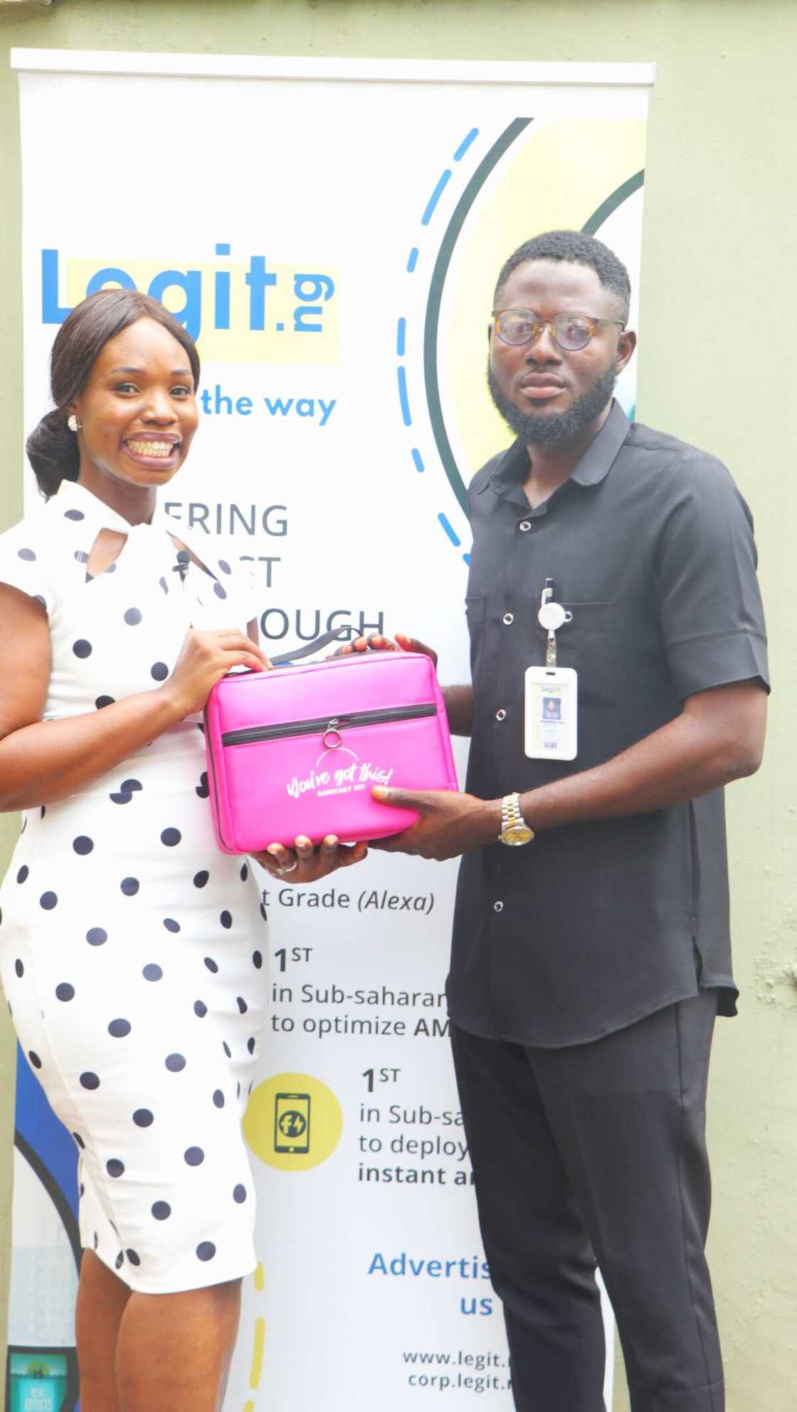 Founder, Bridge-D-Gap Initiative, Opeyemi Makanjuola, Editor-in-Chief, Legit.ng, Rahaman Abiola Founder, Bridge-D-Gap Initiative, Opeyemi Makanjuola, Editor-in-Chief, Legit.ng, Rahaman Abiola