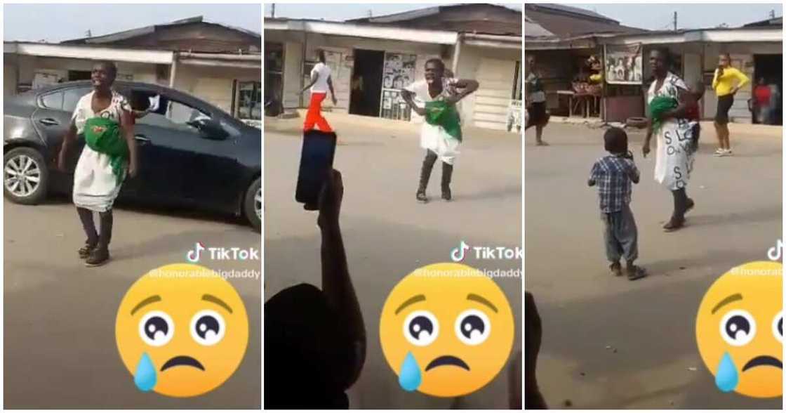 New naira, mum with baby dances and sings, money dey buy money