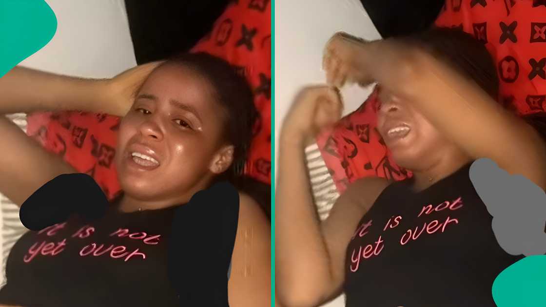 Nigerian lady breaks down after learning about ex’s wedding.