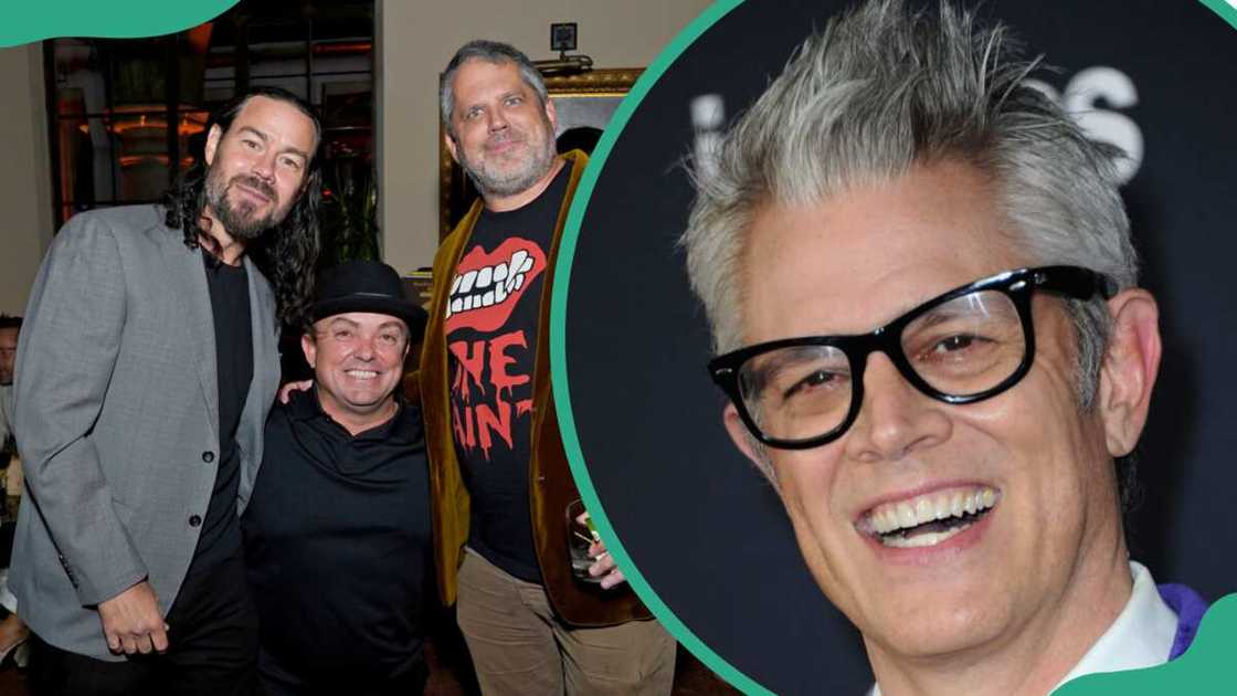 Chris Pontius, Jason 'Wee Man' Acuña, and Jeff Tremaine at The Skatepark Project Gala (L). Johnny Knoxville at the premiere of Jackass Forever (R). Chris Pontius, Jason 'Wee Man' Acuña, and Jeff Tremaine at The Skatepark Project Gala (L). Johnny Knoxville at the premiere of Jackass Forever (R).