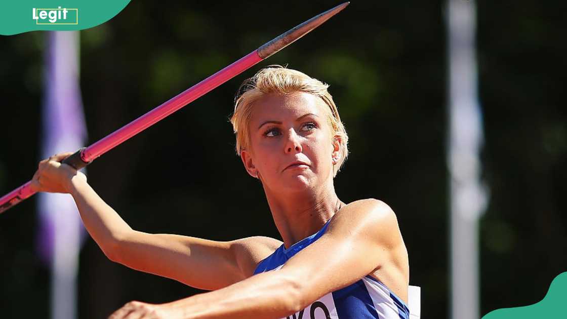 Grete Sadeiko at Kadriorg Stadium Grete Sadeiko at Kadriorg Stadium