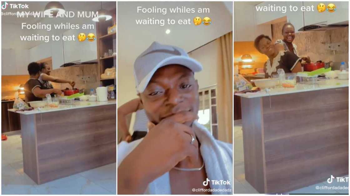 Happy family goals/man's wife and mother sang. Happy family goals/man's wife and mother sang.