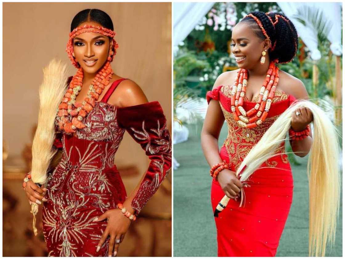 Traditional wedding attire for Igbo bride Traditional wedding attire for Igbo bride