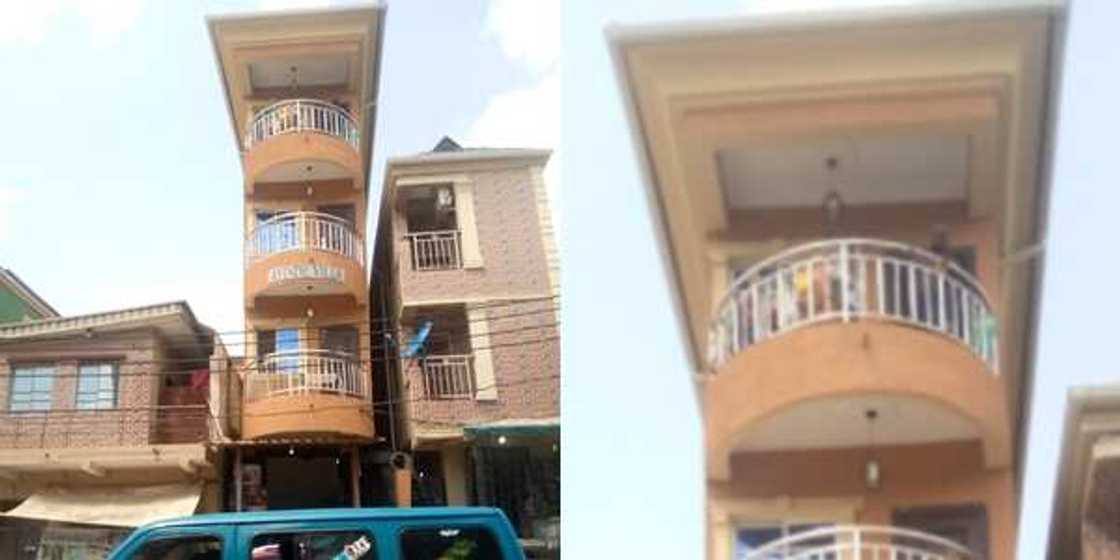 Nigerians React to the Funny Shape of 3-Storey "Sky Scrapper" Sighted in Lagos Nigerians React to the Funny Shape of 3-Storey "Sky Scrapper" Sighted in Lagos