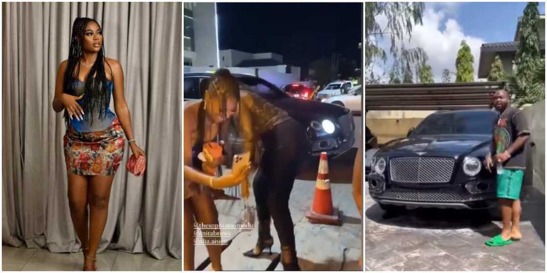 Sophia Momodu steps out in Bentley allegedlly owned by Davido