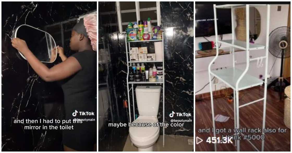 Nigerian lady, bathroom, black wallpapers Nigerian lady, bathroom, black wallpapers