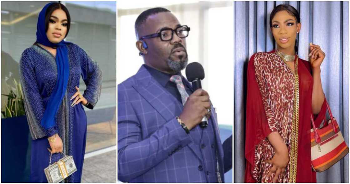 Okey Bakassi, Bobrisky, James Brown Okey Bakassi, Bobrisky, James Brown