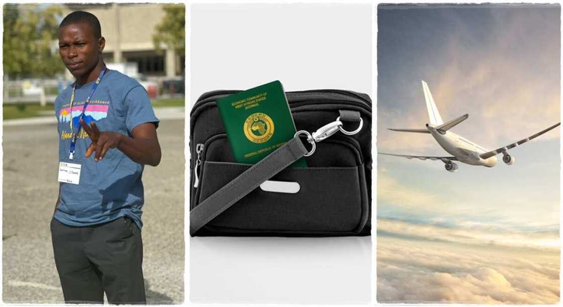 Photos of a Nigerian student who got a fully-funded scholarship in USA. Photos of a Nigerian student who got a fully-funded scholarship in USA.
