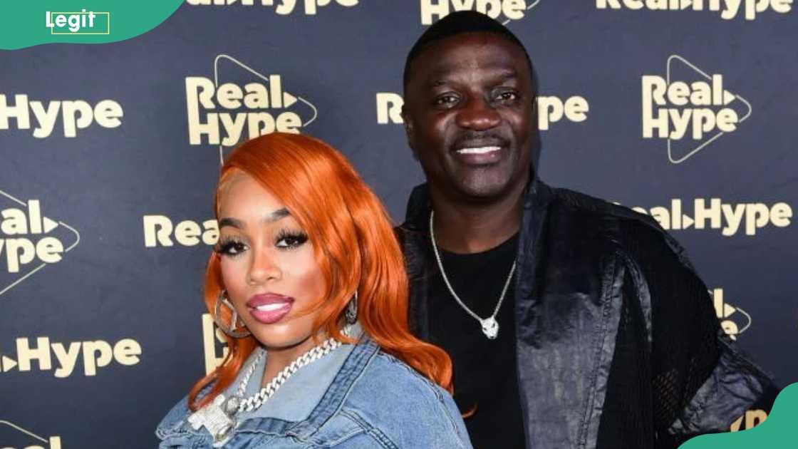 Tomeka Thiam and Akon at Candela La Brea