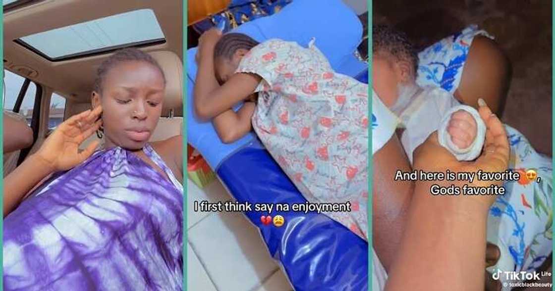 New mother shares her pregnancy journey after experiencing contractions during labour New mother shares her pregnancy journey after experiencing contractions during labour