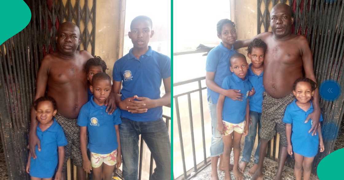 Father seeks help as his 5 children drops out, Tunde Onakoya helps them