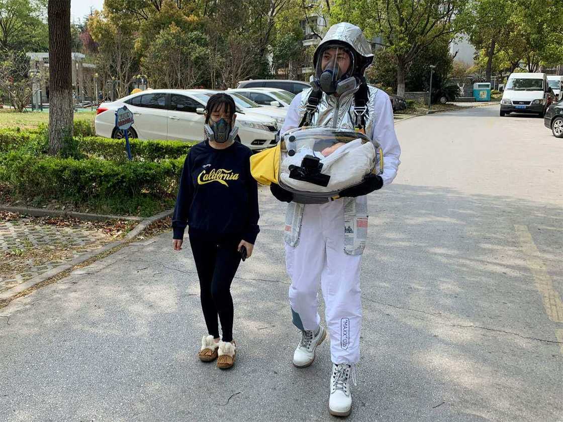 Coronavirus: Chinese father builds 'baby pod' to protect infant from disease Coronavirus: Chinese father builds 'baby pod' to protect infant from disease