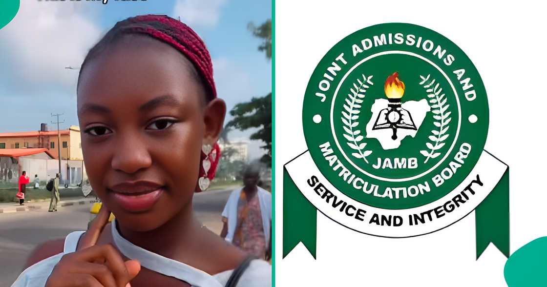 A girl displayed her new UTME result after scoring more than what she prayed for during the Hallelujah Challenge. A girl displayed her new UTME result after scoring more than what she prayed for during the Hallelujah Challenge.