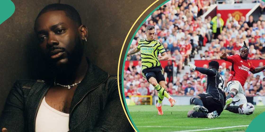 Man Utd defeated by Arsenal. Man Utd defeated by Arsenal.