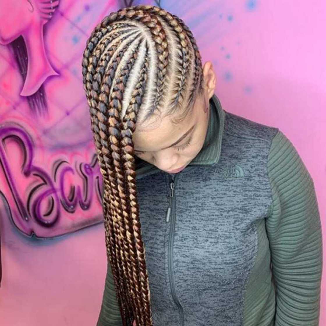 braids to the side