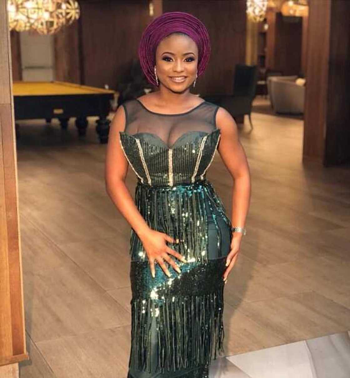Bella Naija fashion dress with fringe Bella Naija fashion dress with fringe