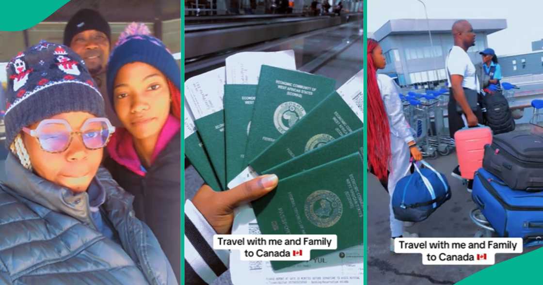 Nigerian woman excited as she relocates to Canada with her family, shares interesting video. Nigerian woman excited as she relocates to Canada with her family, shares interesting video.