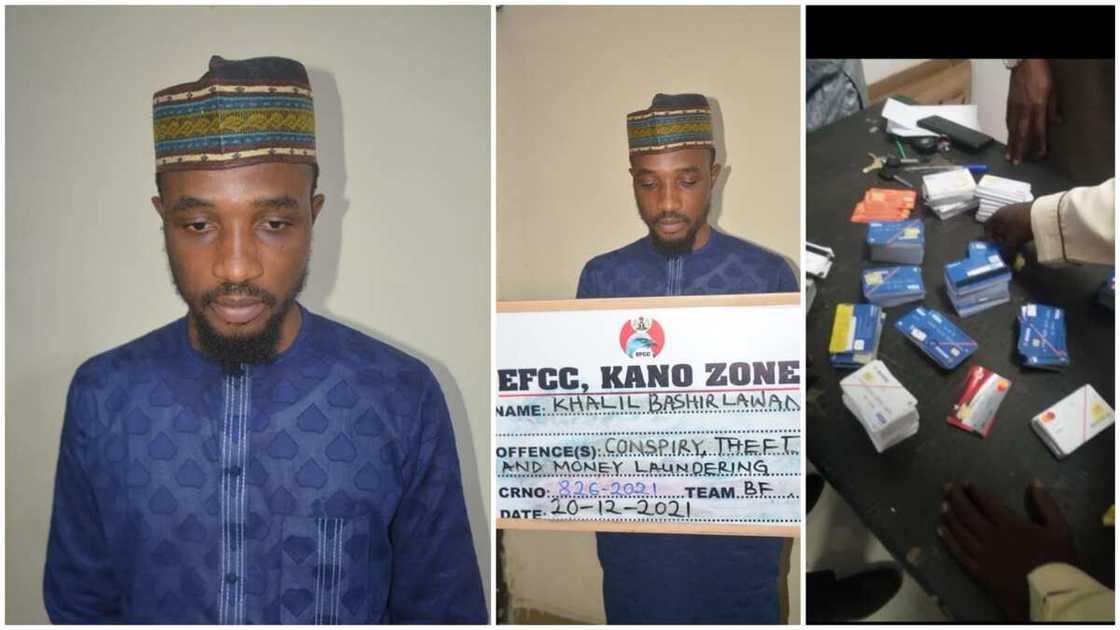 Barely Few Hours After Arresting 3 Smugglers, EFCC Nabs Suspected Fraudster With 576 ATM Cards at Kano Airport Barely Few Hours After Arresting 3 Smugglers, EFCC Nabs Suspected Fraudster With 576 ATM Cards at Kano Airport