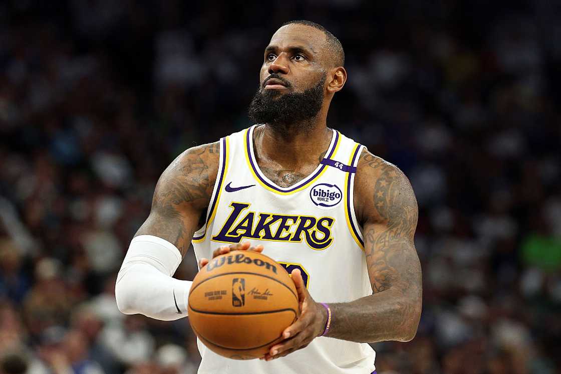 LeBron James in action for the Los Angeles Lakers LeBron James in action for the Los Angeles Lakers