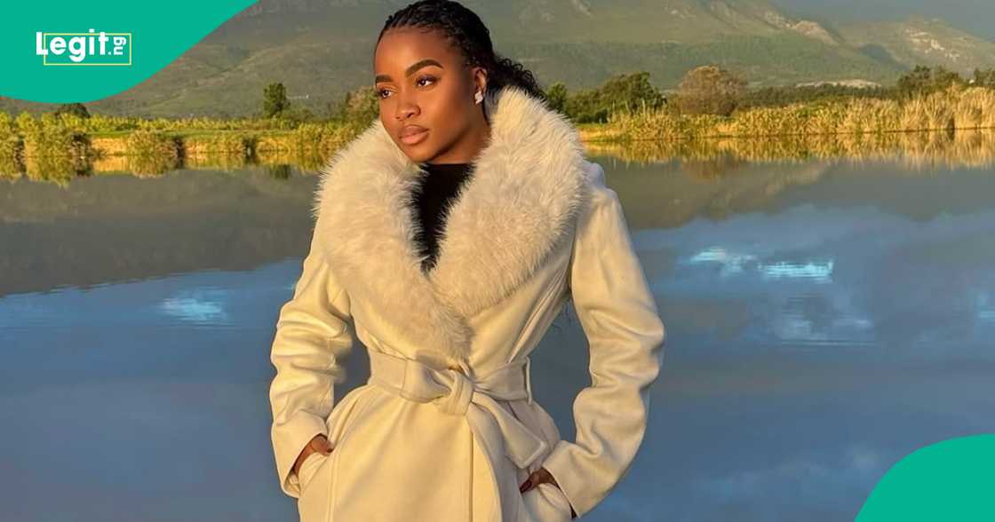 Veekee James shows off a fearless side as she walks with lions in fresh video. Veekee James shows off a fearless side as she walks with lions in fresh video.