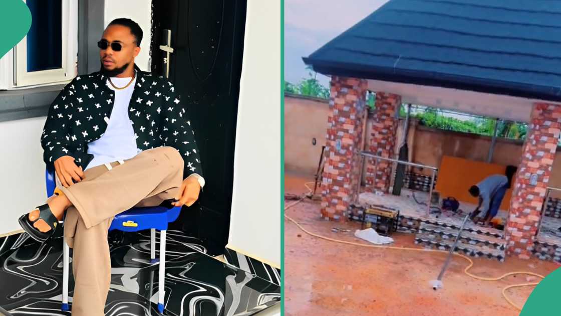 Video as young man shows nice house he recently completed Video as young man shows nice house he recently completed