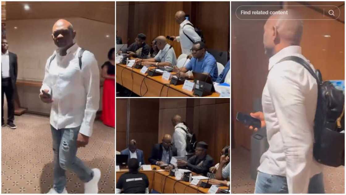 Tony Elumelu in jeans/Billionaire walked into meeting. Tony Elumelu in jeans/Billionaire walked into meeting.