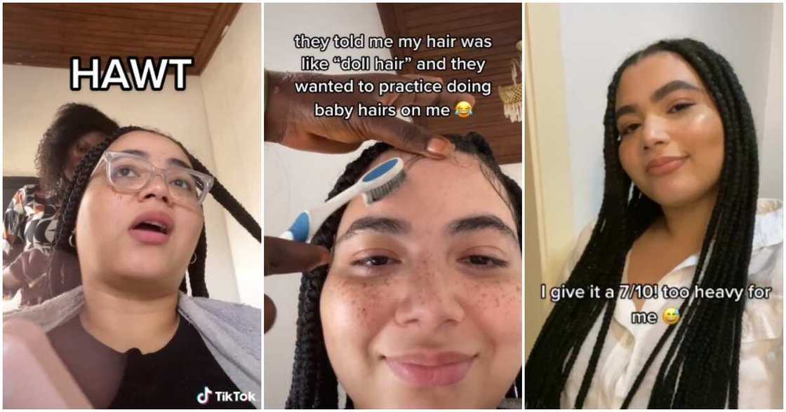 Oyinbo lady, hairdo in Ibadan, 12k hairdo in Ibadan, Oyinbo lady shows off hairdo done in Ibadan, Ibadan Oyinbo lady, hairdo in Ibadan, 12k hairdo in Ibadan, Oyinbo lady shows off hairdo done in Ibadan, Ibadan