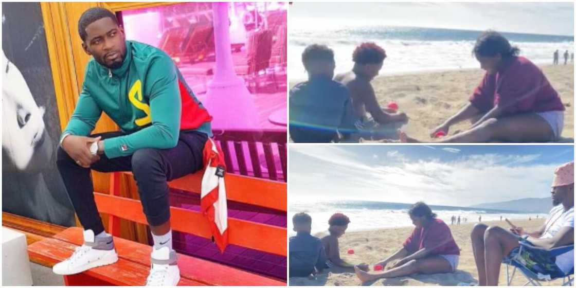 Daddy Duties: Teebillz Shares Adorable Video of Jam Jam and His Siblings Having Fun at the Beach Daddy Duties: Teebillz Shares Adorable Video of Jam Jam and His Siblings Having Fun at the Beach