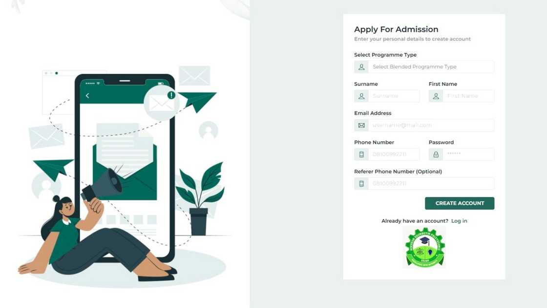 A screenshot of the Adeseun Ogundoyin Polytechnic Eruwa admission portal. A screenshot of the Adeseun Ogundoyin Polytechnic Eruwa admission portal.