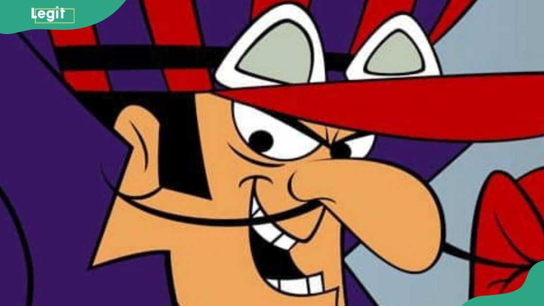 Dick Dastardly looking amazed Dick Dastardly looking amazed