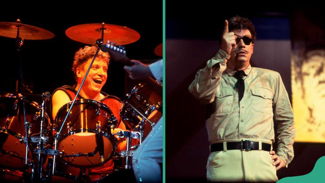 John Panazzo plays drums and at the Auditorium Theater, Chicago, Illinois