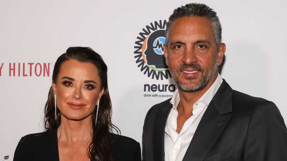 Kyle Richards and Mauricio Umansky in Beverly Hills, California. Kyle Richards and Mauricio Umansky in Beverly Hills, California.