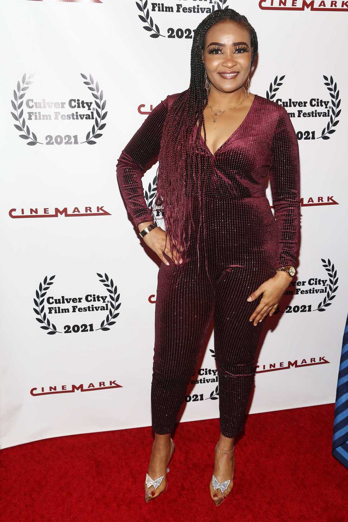 Doris Simeon attends the 2021 Culver City Film Festival -World Premiere Of ILU America (Land Of America) Doris Simeon attends the 2021 Culver City Film Festival -World Premiere Of ILU America (Land Of America)