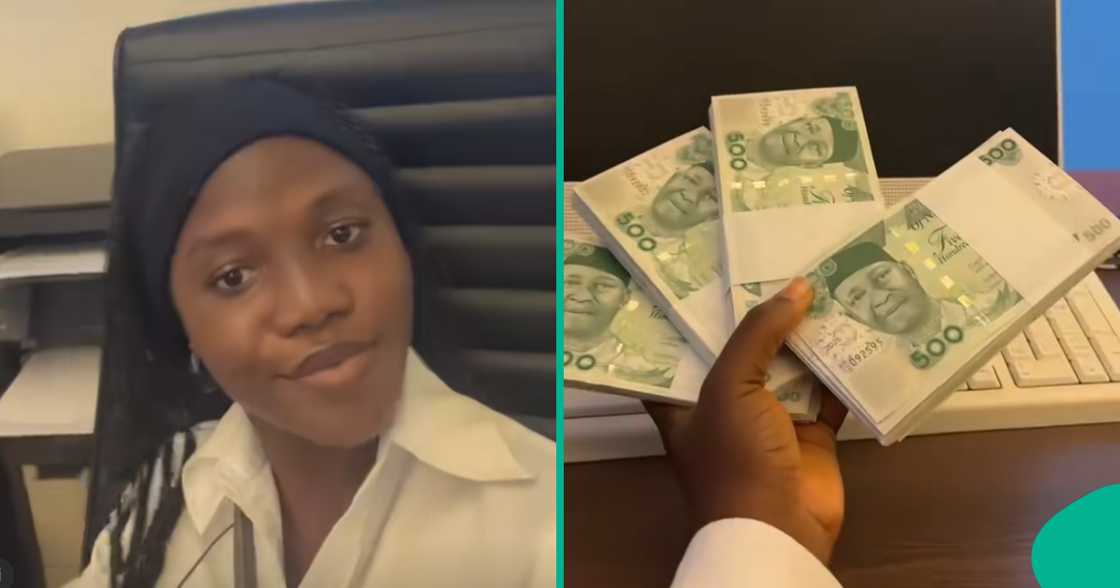 Lady expresses embarrassment over bank encounter.