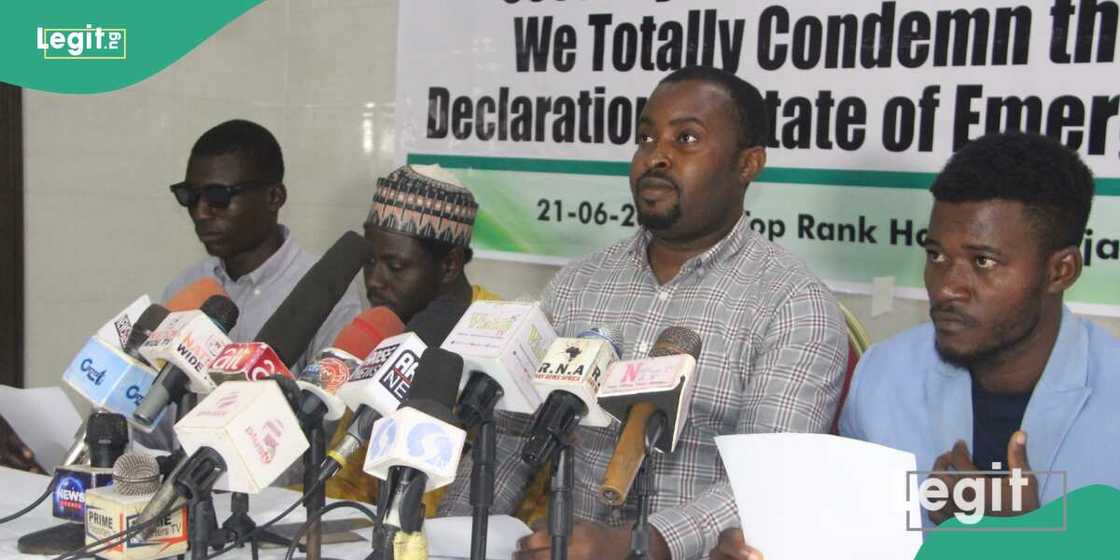 CCFN addressing a press conference on the situation of Rivers state CCFN addressing a press conference on the situation of Rivers state