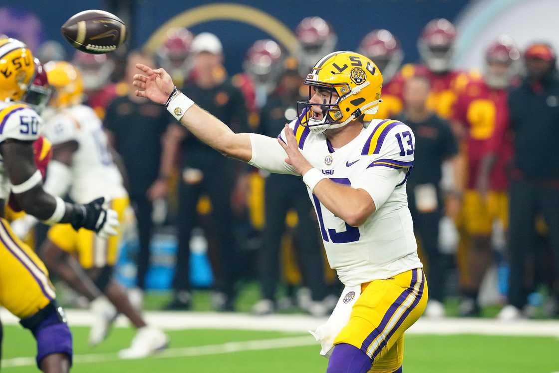 LSU Tigers quarterback Garrett Nussmeier